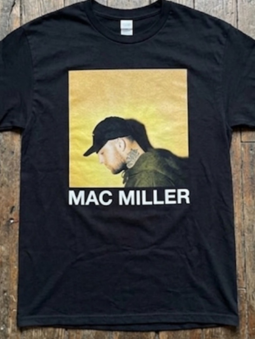 Mac Miller swimming circles shirt black